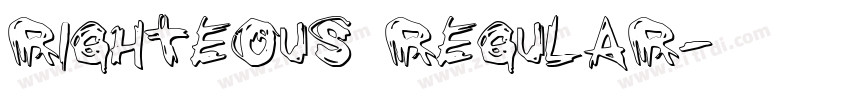 Righteous Regular字体转换